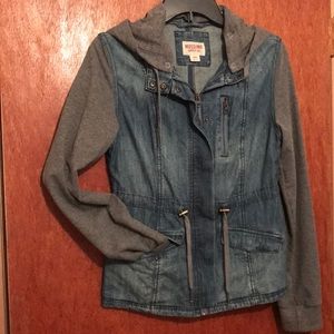 Mossimo supply co. Sweater/ jean jacket hybrid